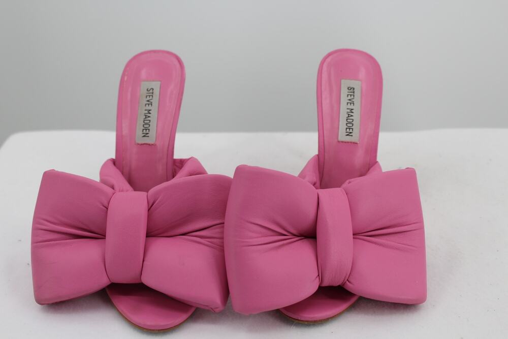 Steve Madden Indulge Puff Bow Heels, Pink, Women's 7.5